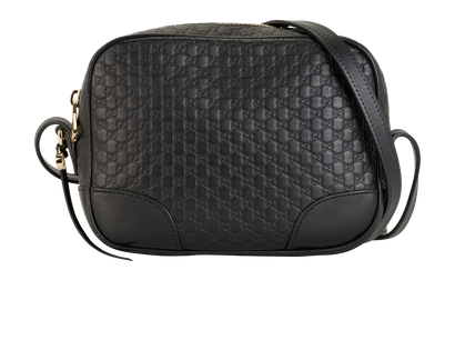 Guccissima Camera Bag, &pound;450, Handbags, Black, Leather, Front view